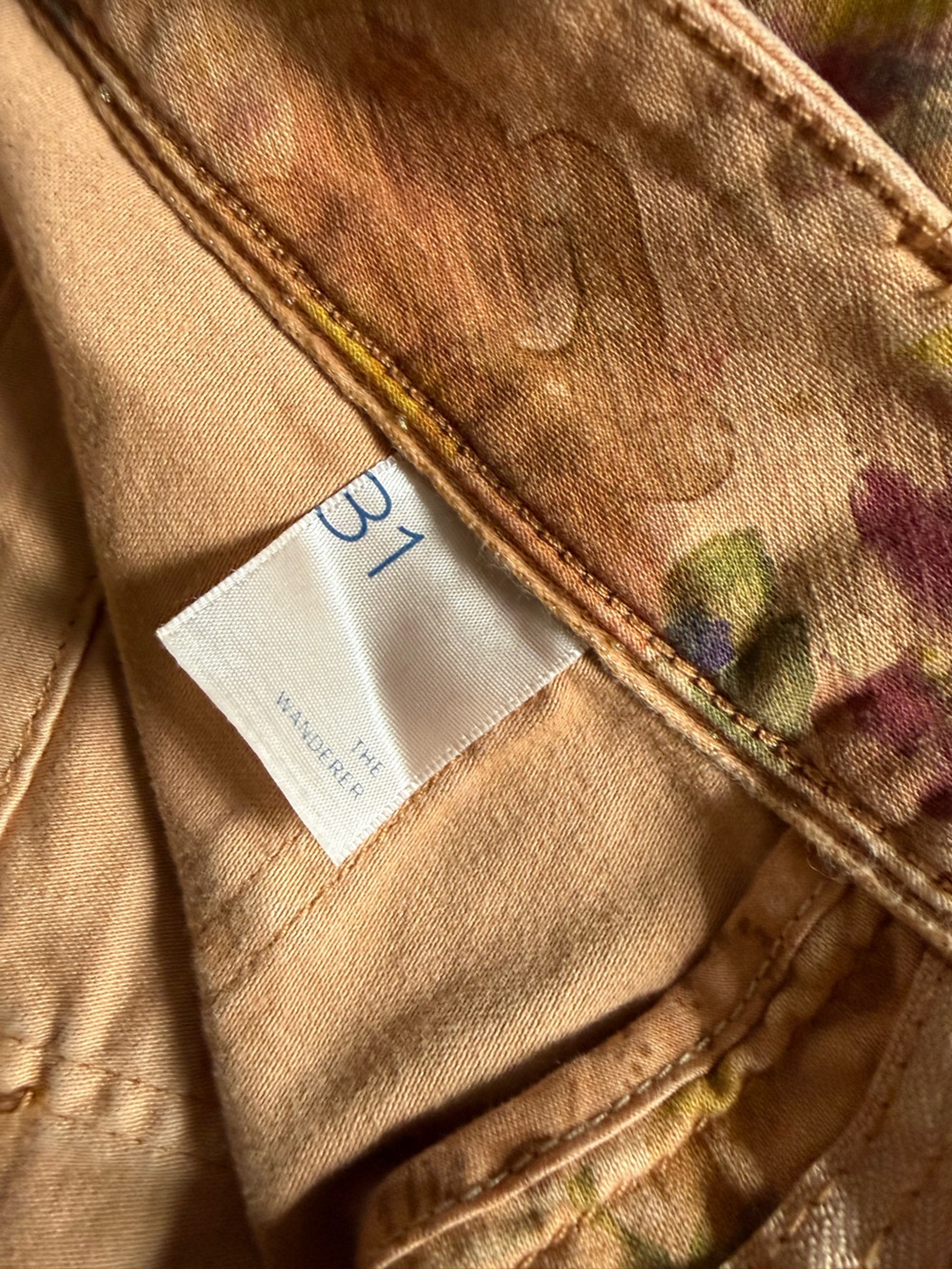 Pilcro Floral Print Straight Leg Pants - Picture 3 of 7